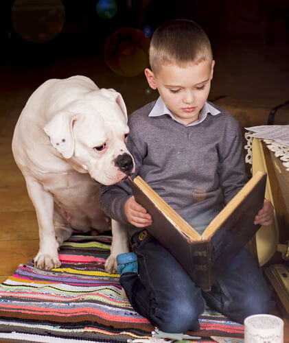 reading to dogs