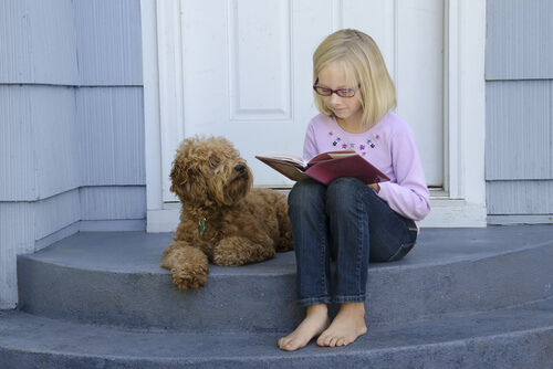 reading to dogs